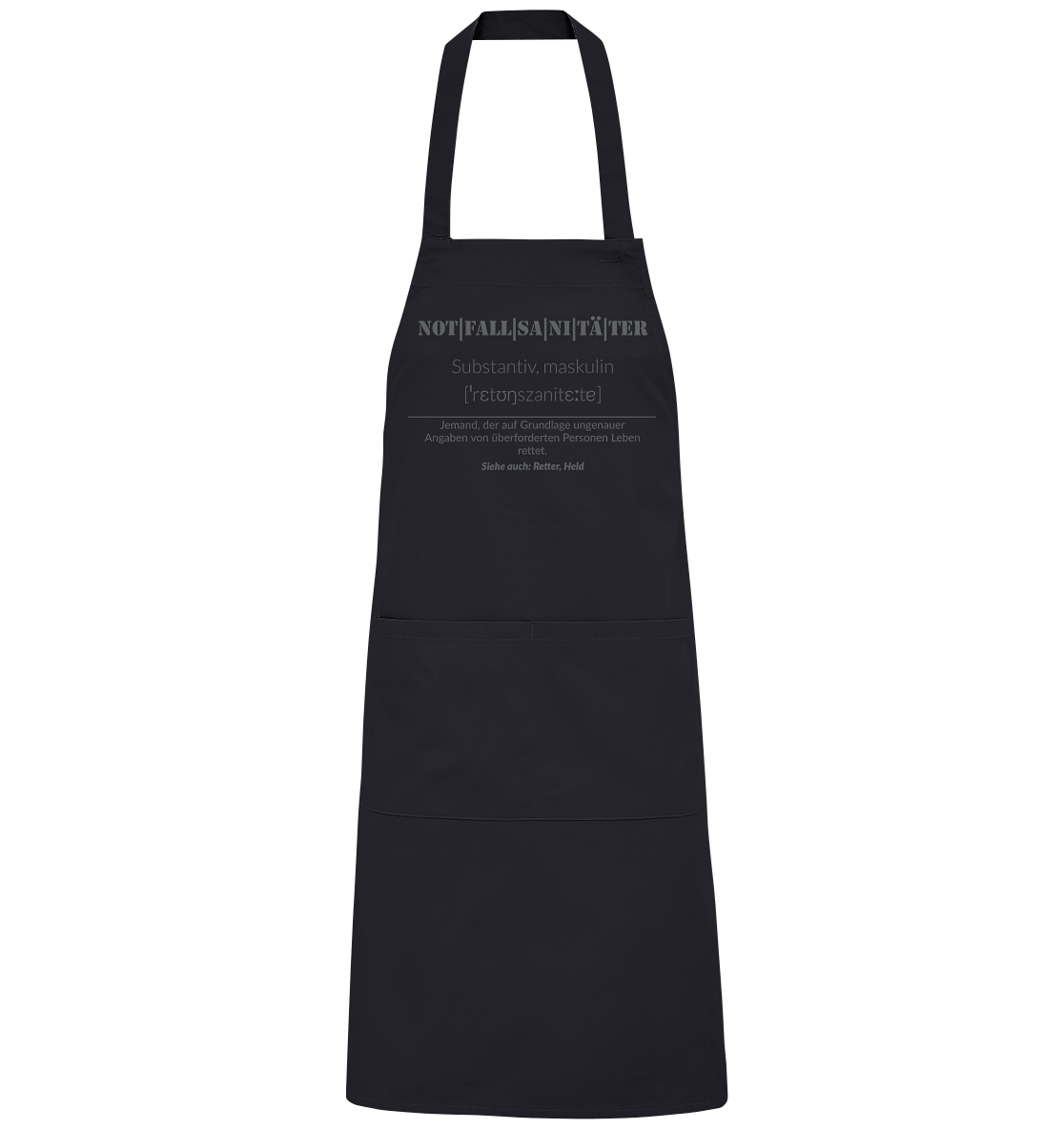 Notfallsanitäter - Organic Grillschürze
