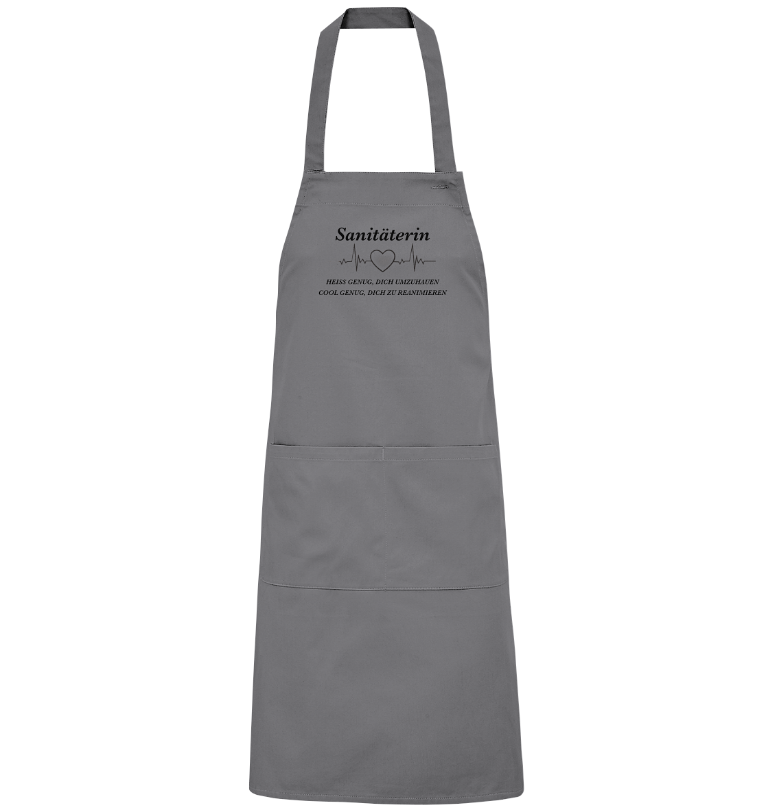 Sanitäterin - heiß und cool - Organic Grillschürze