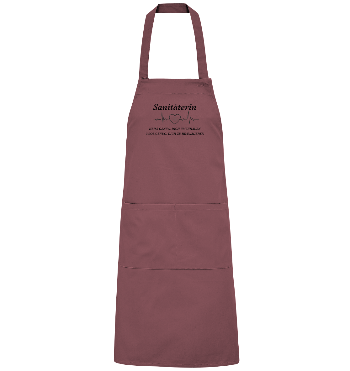 Sanitäterin - heiß und cool - Organic Grillschürze