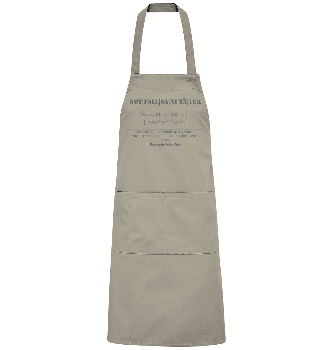 Notfallsanitäter - Organic Grillschürze