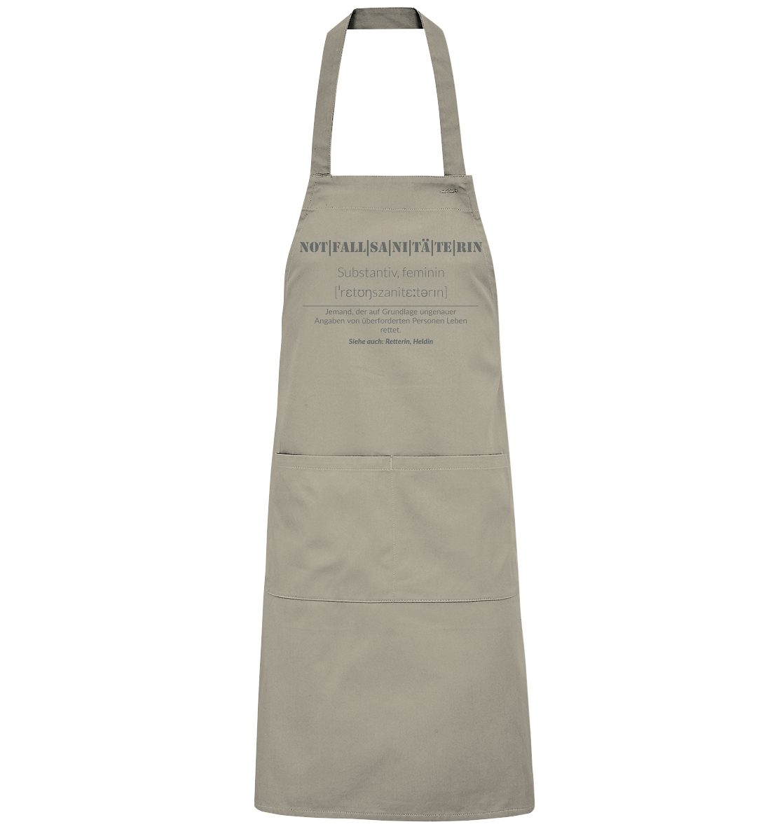 Notfallsanitäterin - Organic Grillschürze