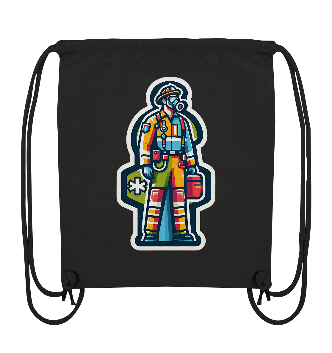 Colorful paramedic/ firefighter - Organic Gym-Bag