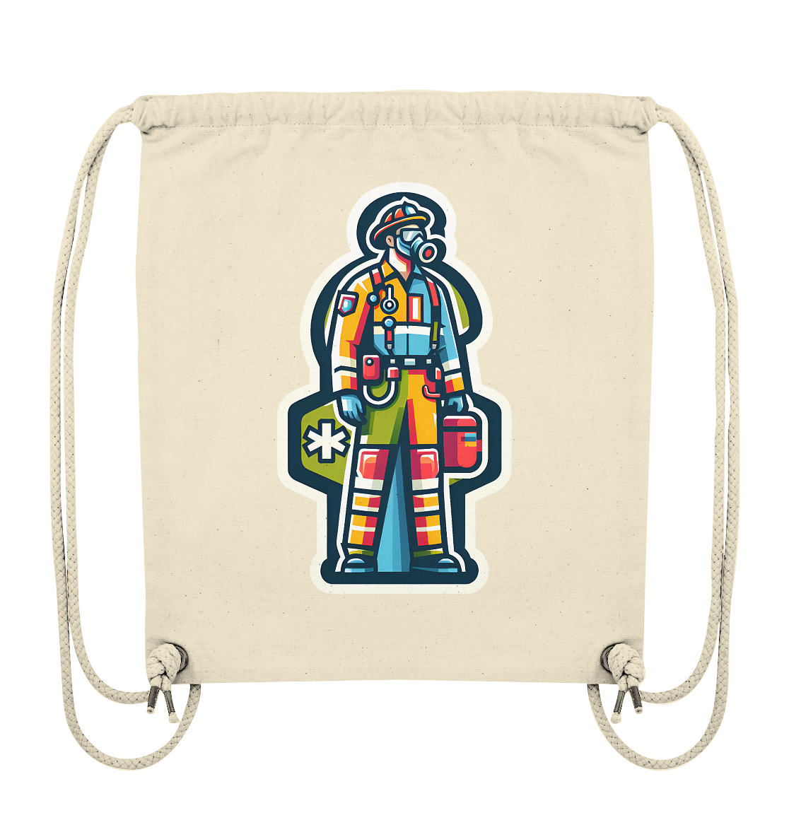Colorful paramedic/ firefighter - Organic Gym-Bag