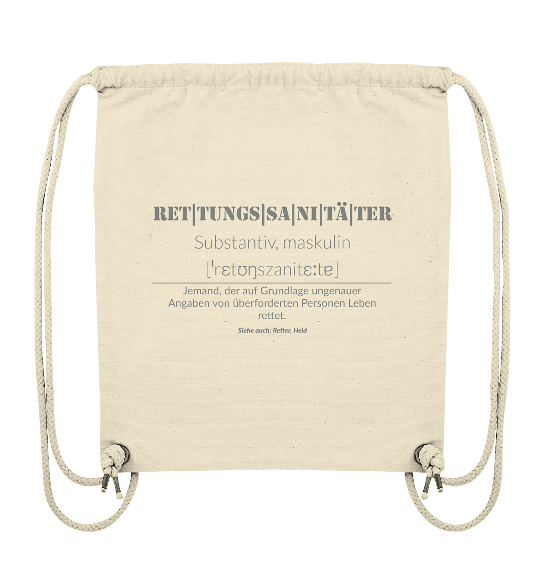 Rettungssanitäter - Organic Gym-Bag