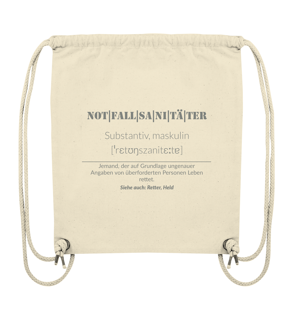 Notfallsanitäter - Organic Gym-Bag