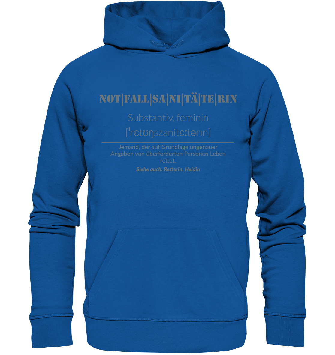 Notfallsanitäterin - Organic Hoodie