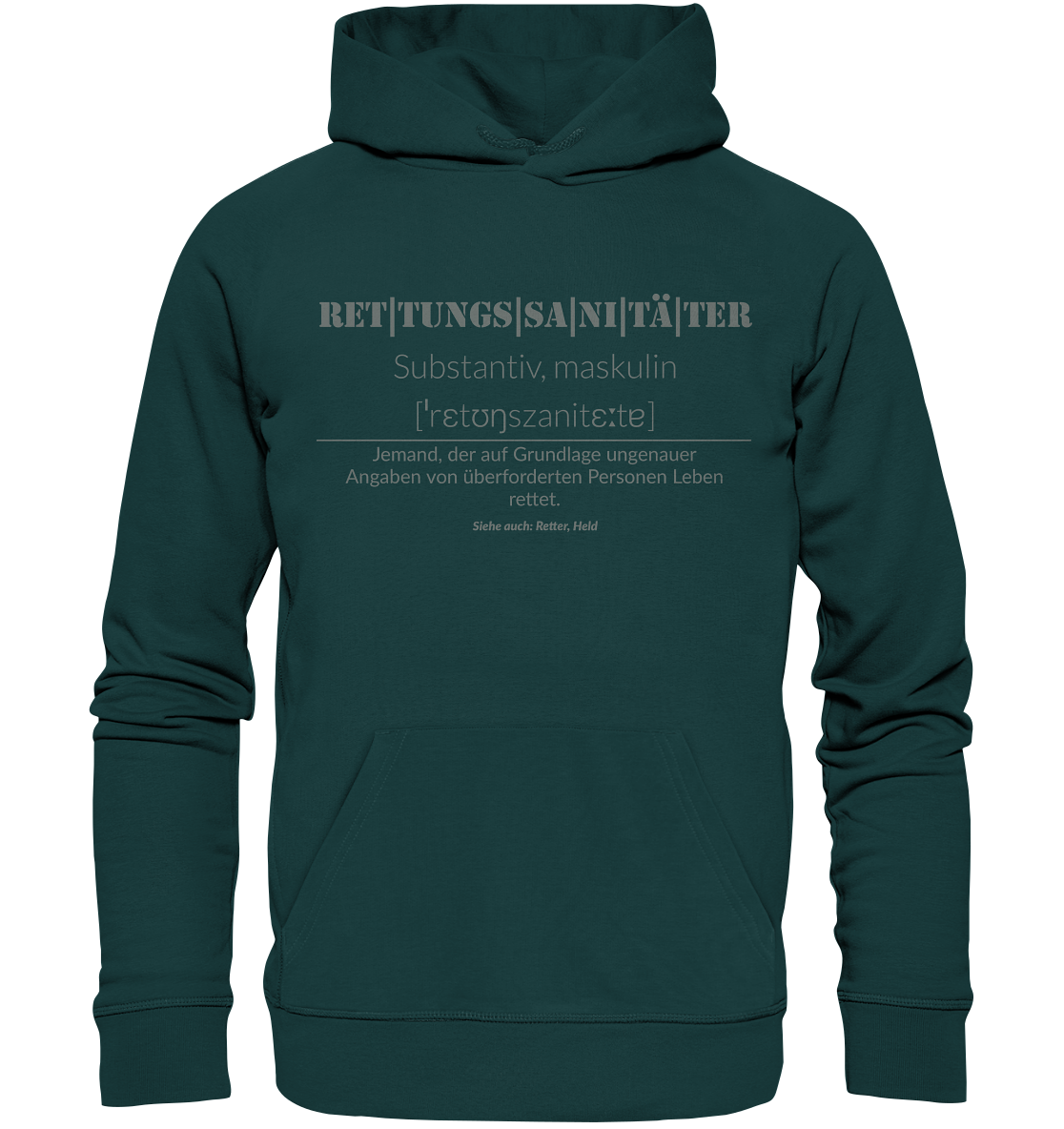 Rettungssanitäter - Organic Hoodie