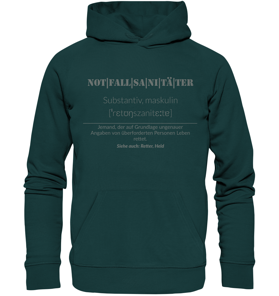 Notfallsanitäter - Organic Hoodie