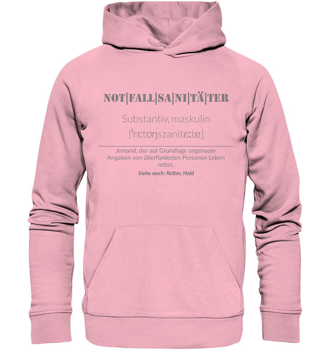 Notfallsanitäter - Organic Hoodie