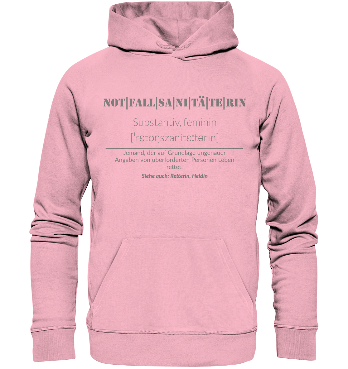 Notfallsanitäterin - Organic Hoodie