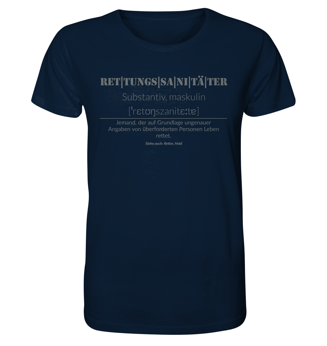 Rettungssanitäter - Organic Shirt