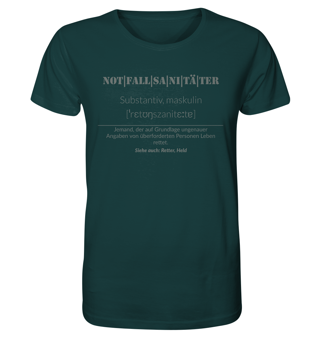 Notfallsanitäter - Organic Shirt