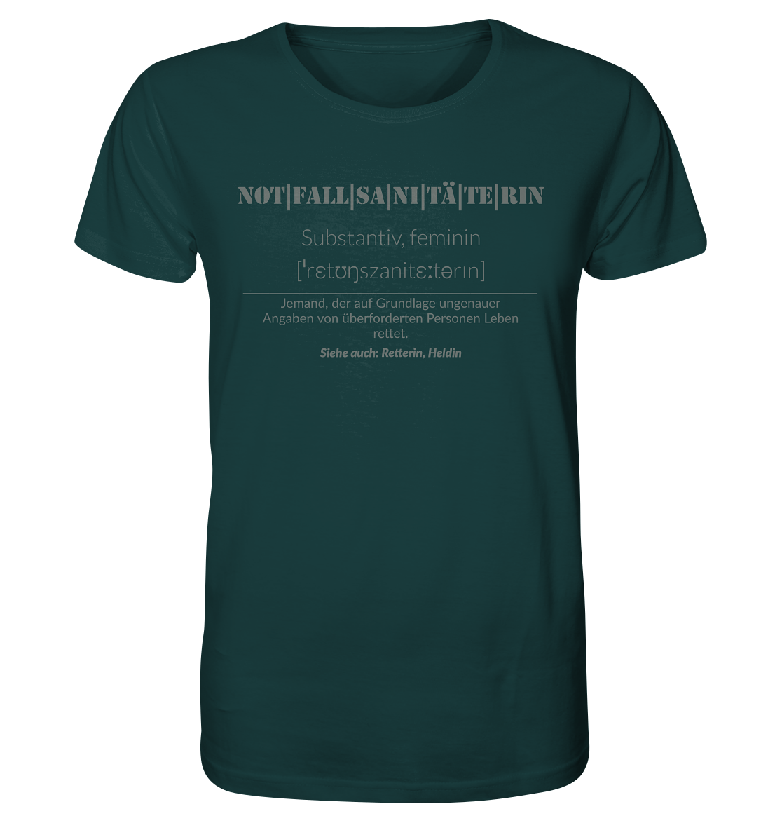 Notfallsanitäterin - Organic Shirt