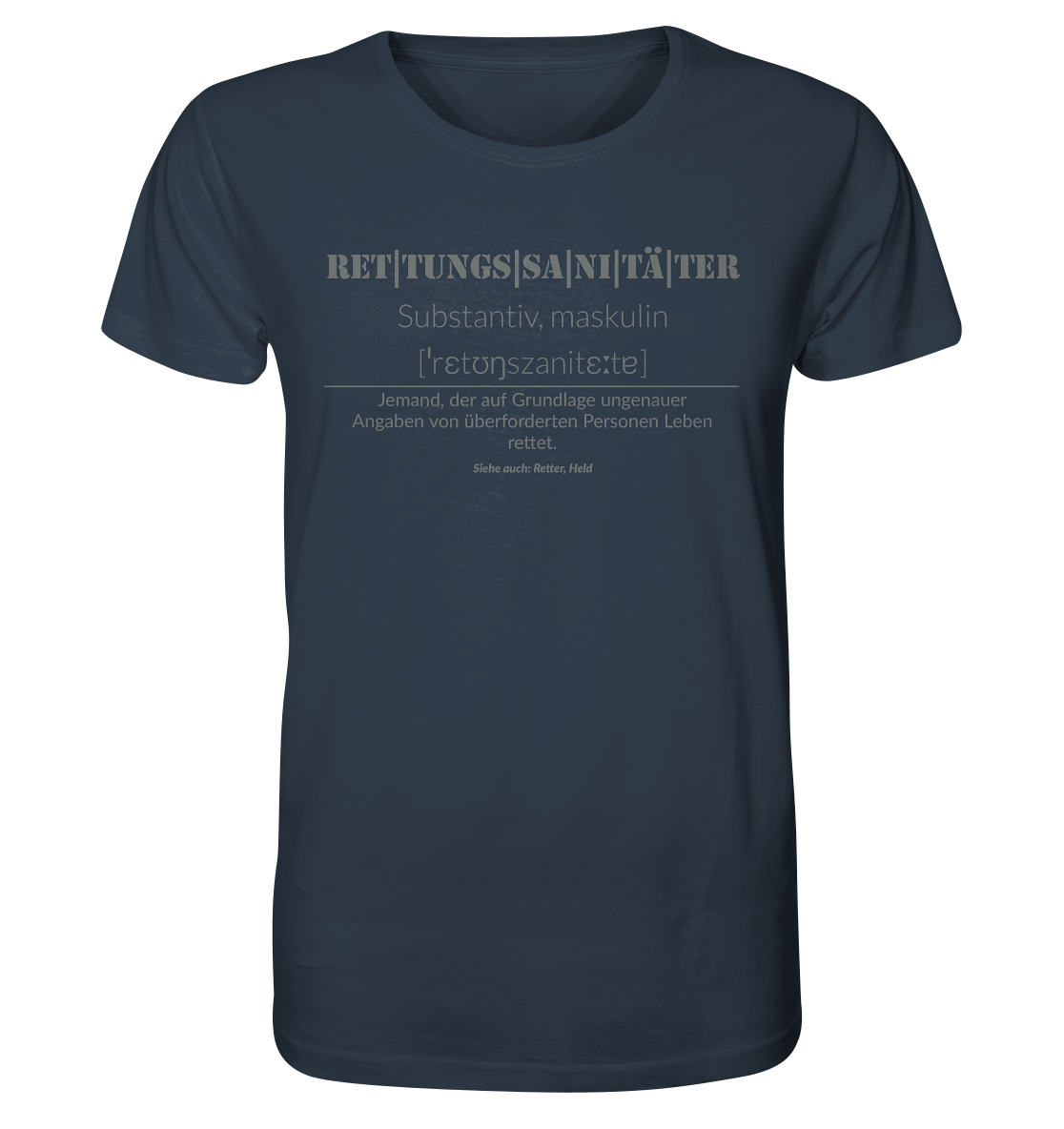Rettungssanitäter - Organic Shirt