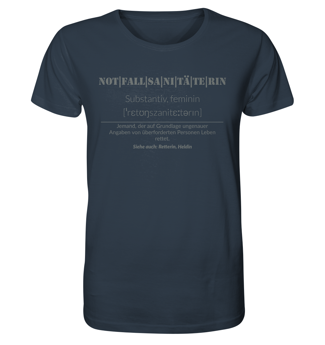 Notfallsanitäterin - Organic Shirt