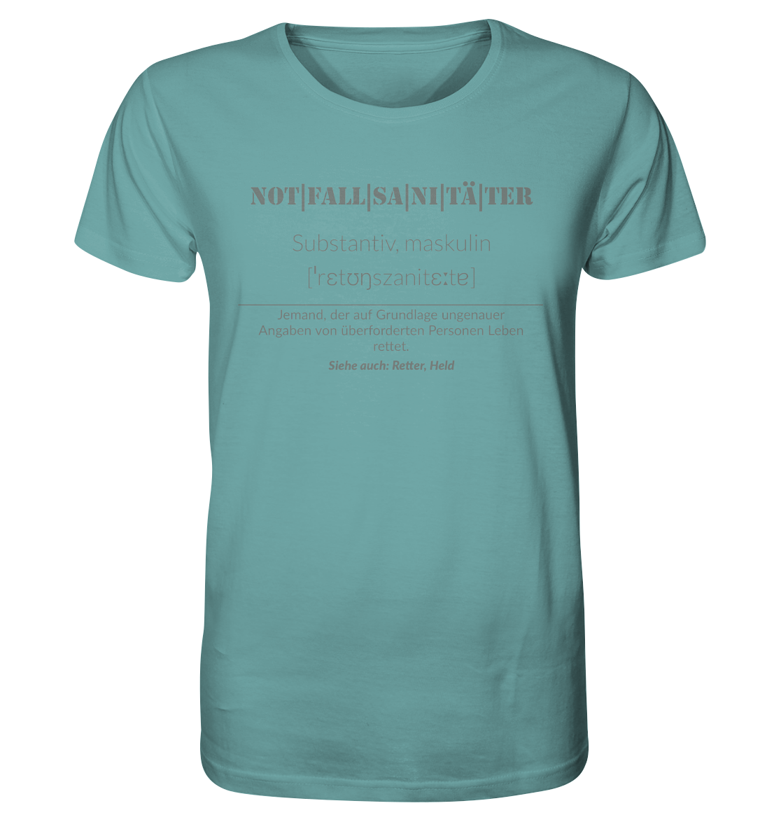 Notfallsanitäter - Organic Shirt