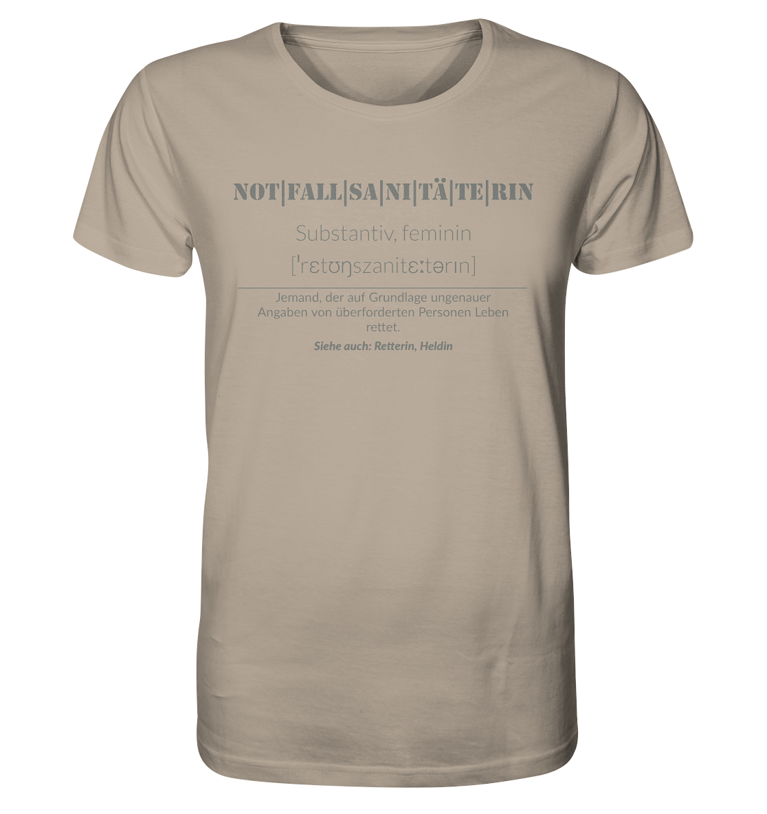 Notfallsanitäterin - Organic Shirt