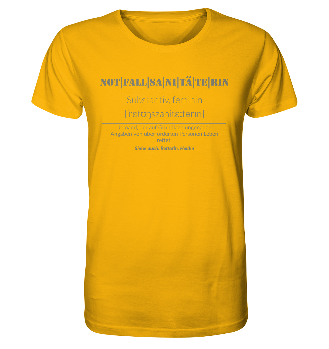 Notfallsanitäterin - Organic Shirt
