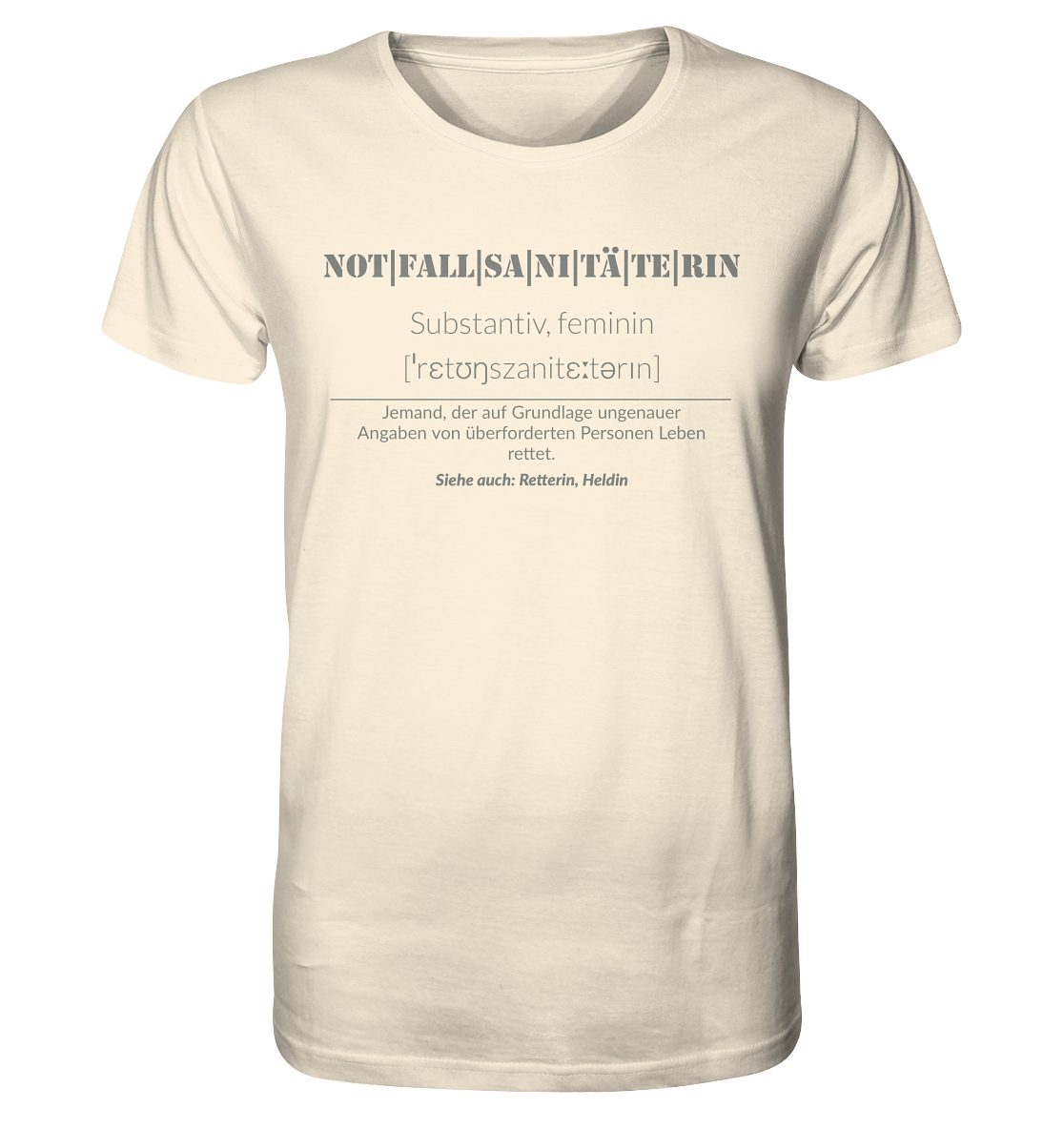Notfallsanitäterin - Organic Shirt