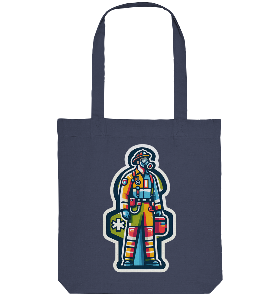 Colorful paramedic/ firefighter - Organic Tote-Bag
