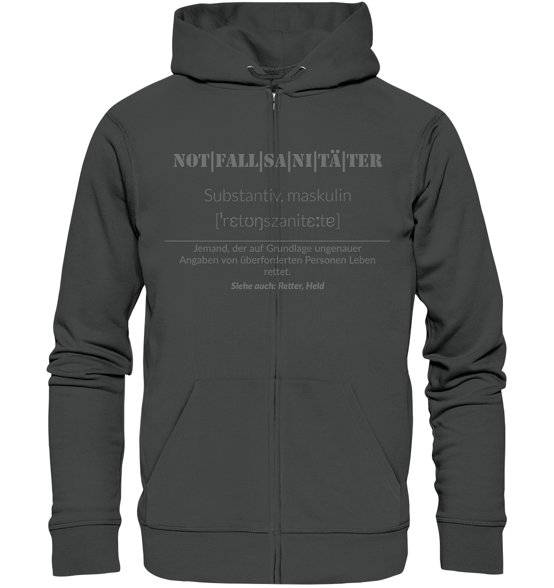 Notfallsanitäter - Organic Zipper