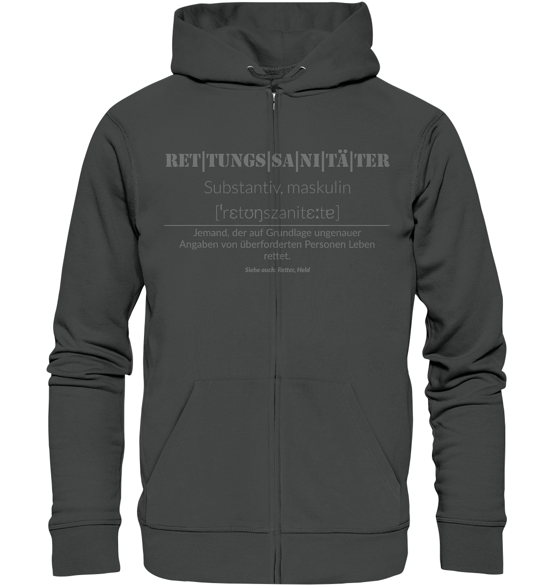 Rettungssanitäter - Organic Zipper