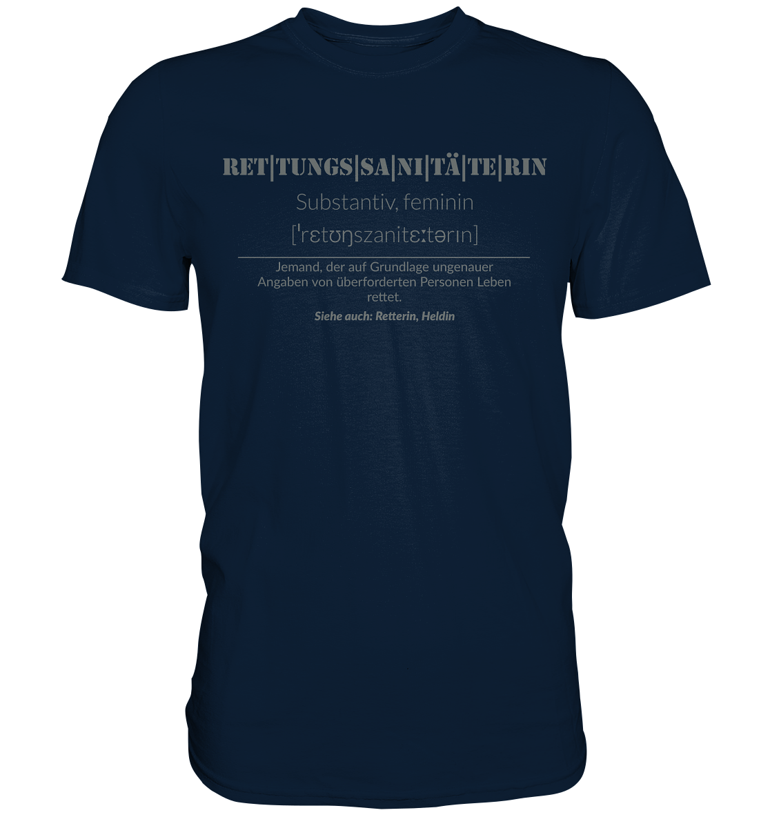 Rettungssanitäterin - Premium Shirt