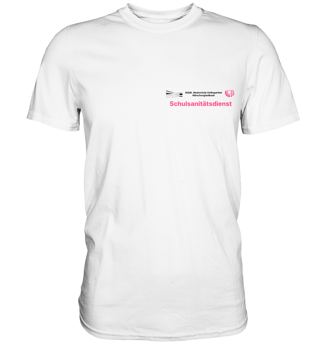 Dienstkleidung Schulsanitätsdienst Stadt. Realschule Volksgarten - Premium Shirt