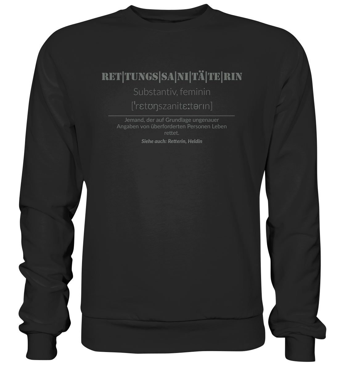Rettungssanitäterin - Premium Sweatshirt