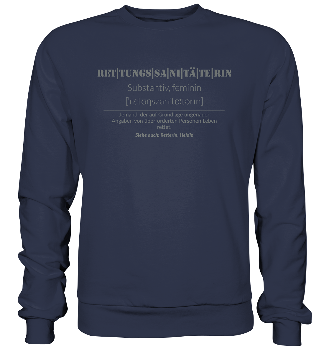 Rettungssanitäterin - Premium Sweatshirt