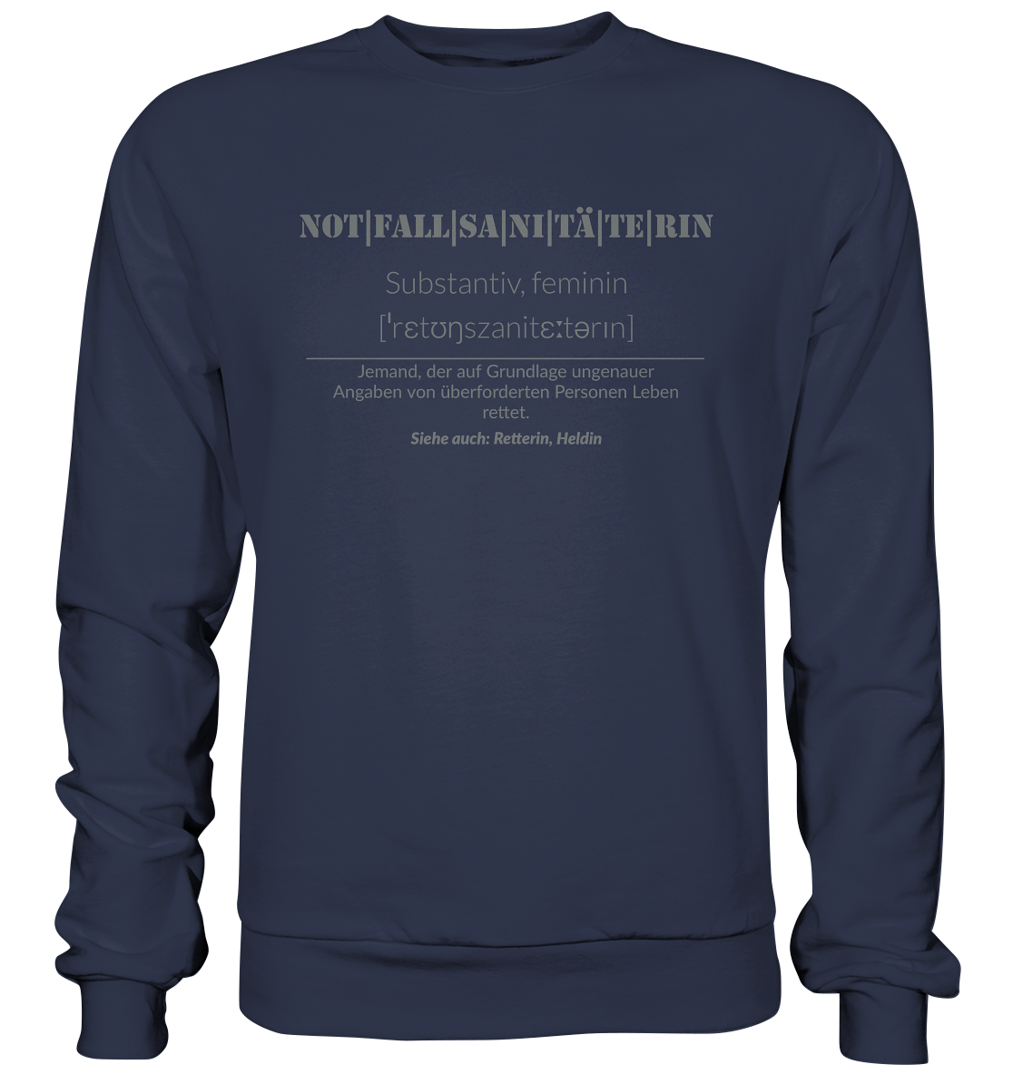 Notfallsanitäterin - Premium Sweatshirt