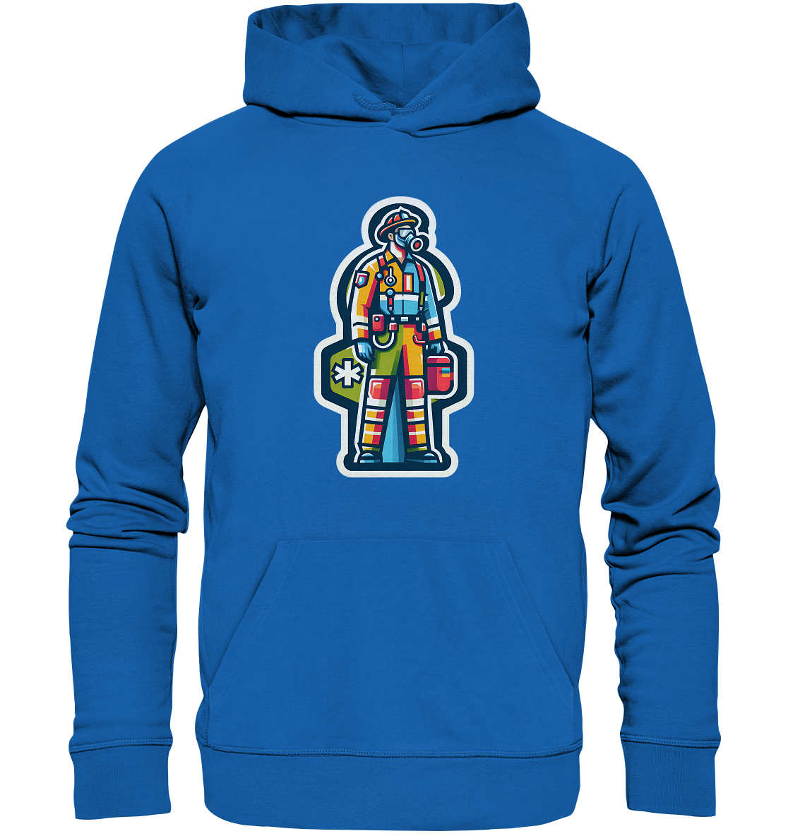 Colorful paramedic/ firefighter - Premium Unisex Hoodie