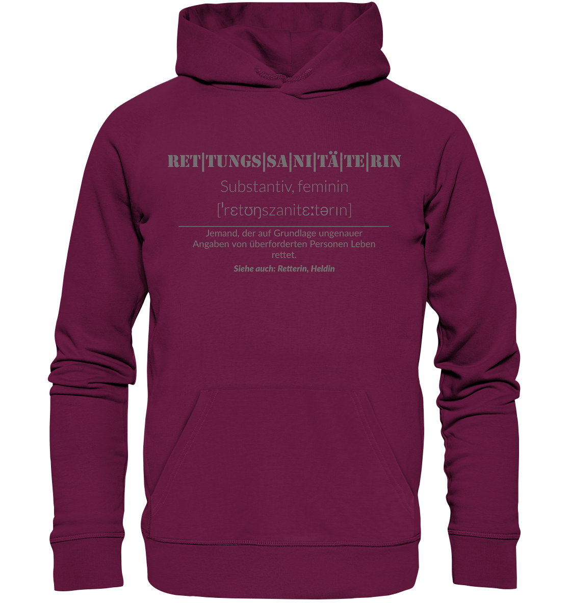 Rettungssanitäterin - Premium Unisex Hoodie