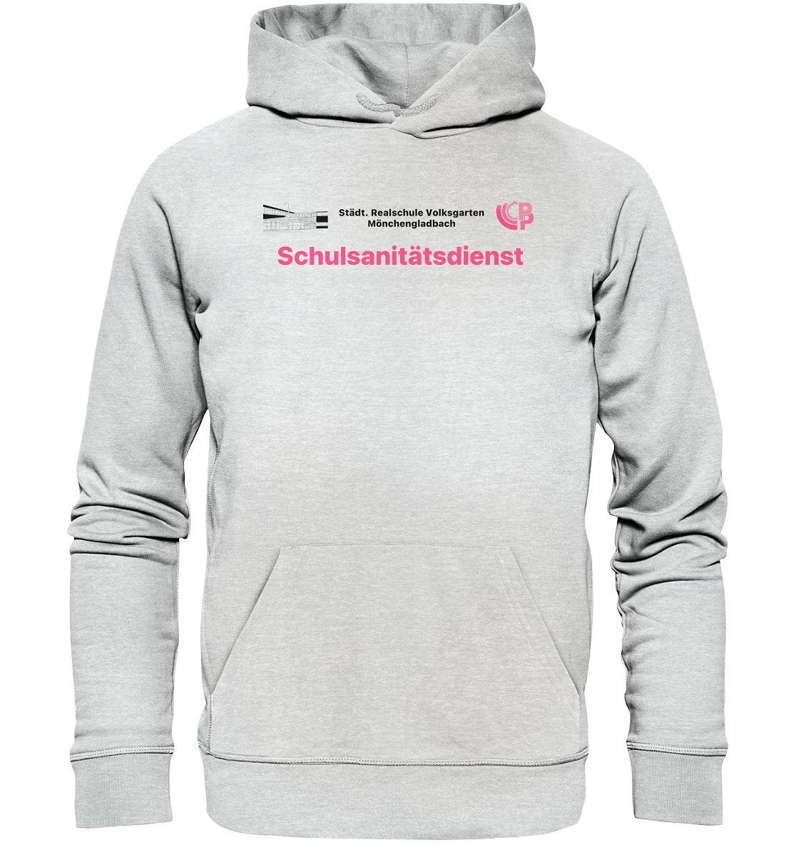 Dienstkleidung Schulsanitätsdienst Stadt. Realschule Volksgarten - Premium Unisex Hoodie