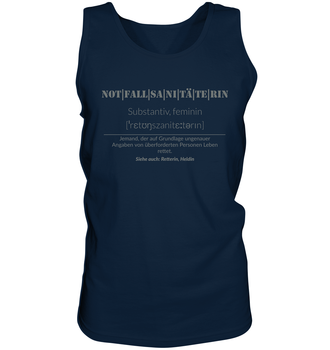 Notfallsanitäterin - Tank-Top