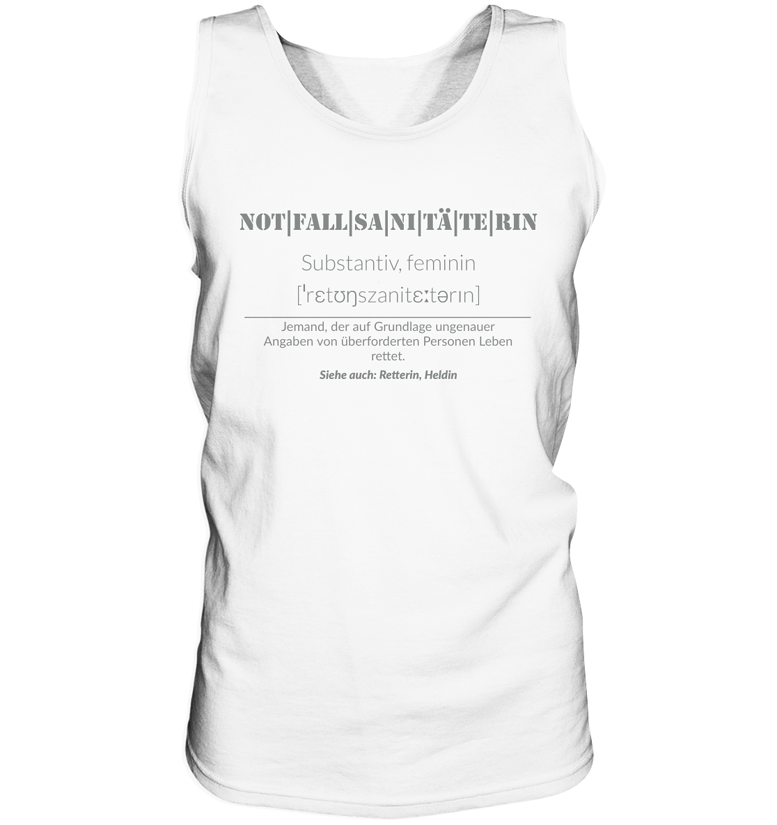 Notfallsanitäterin - Tank-Top