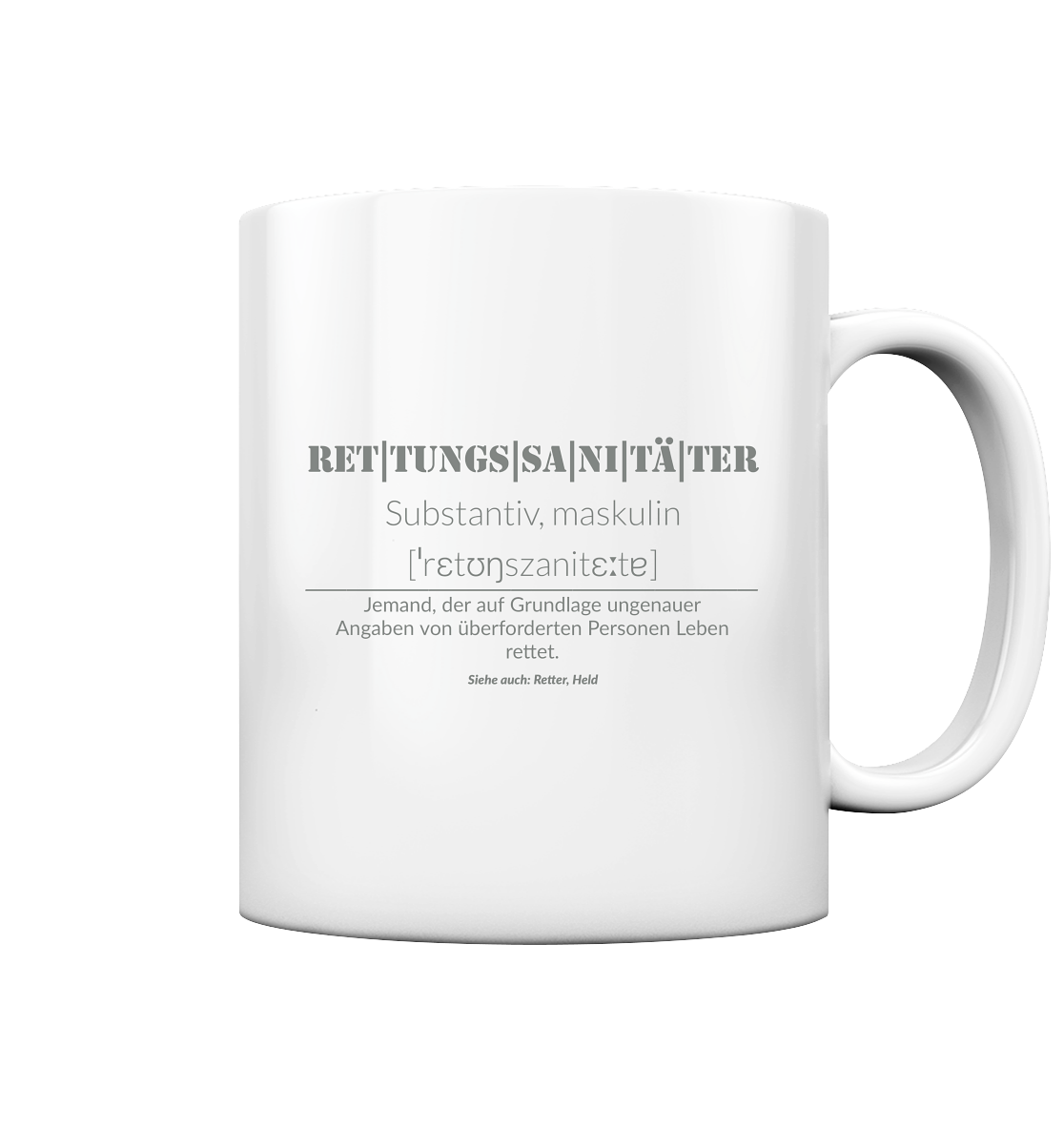 Rettungssanitäter - Tasse glossy