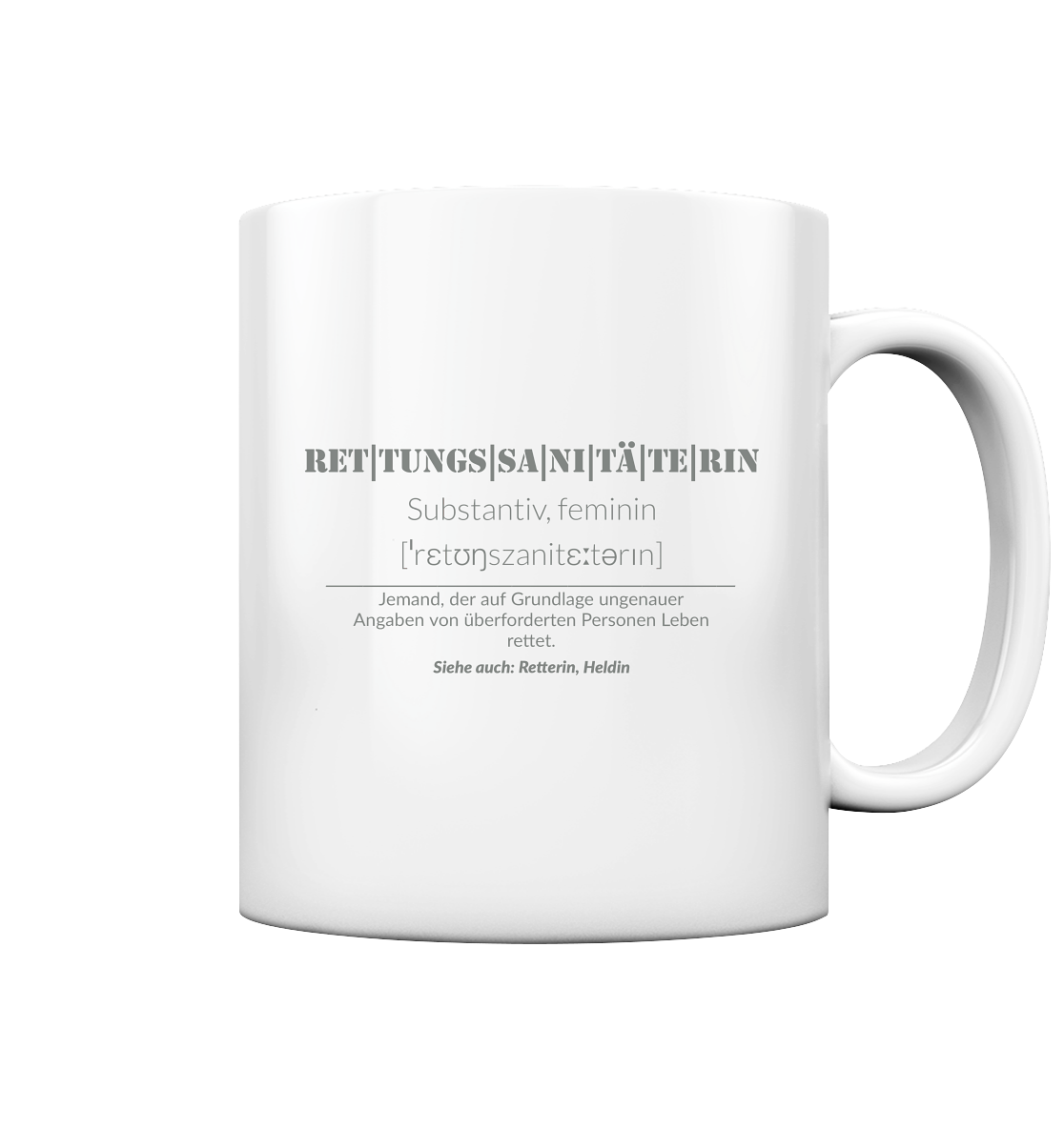 Rettungssanitäterin - Tasse glossy