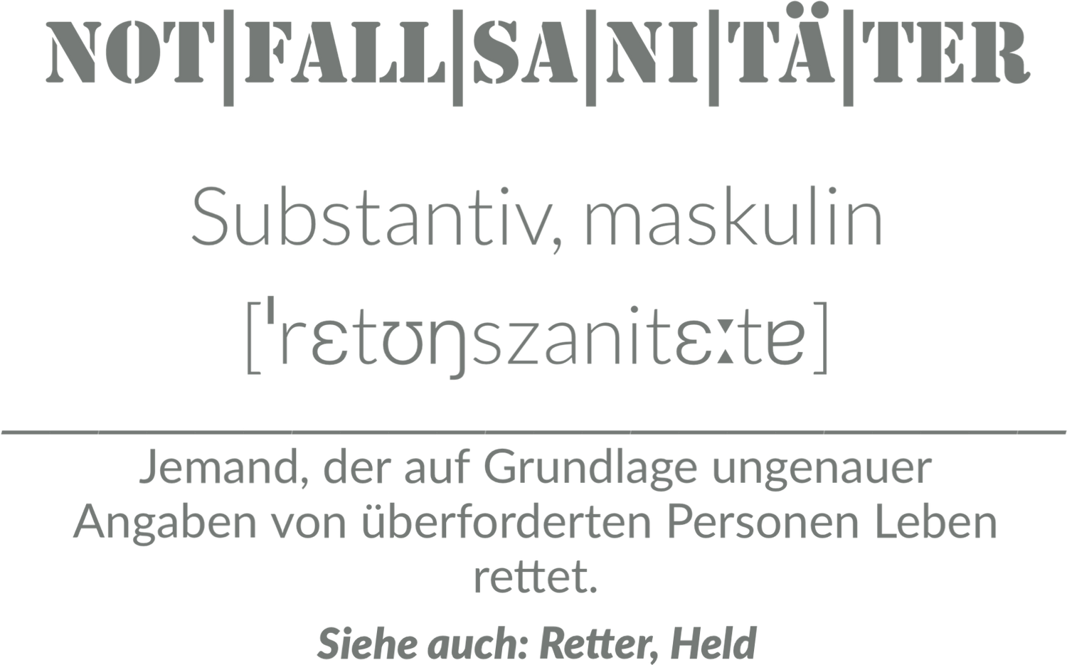 Notfallsanitäter Freizeitkleidung