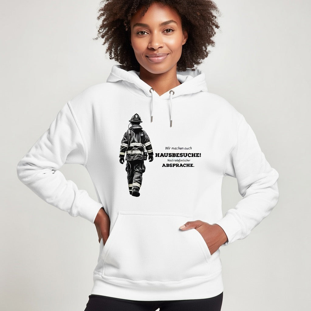 Wir machen auch Hausbesuche! Nach telefonischer Absprache. - Feuerwehr - Organic Fashion Hoodie