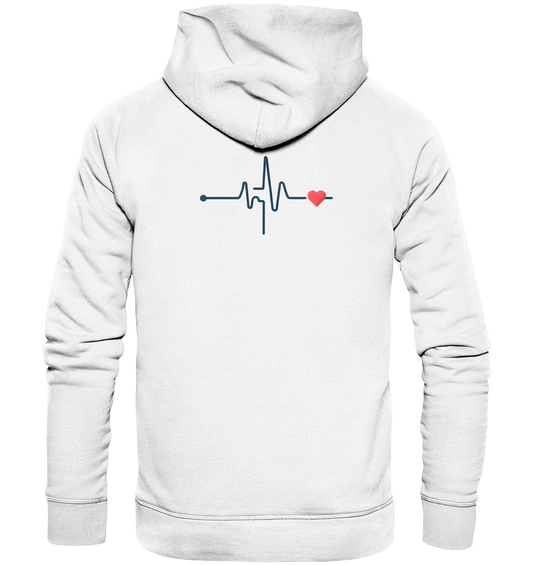 Pulsschlag für die Liebsten - Organic Hoodie