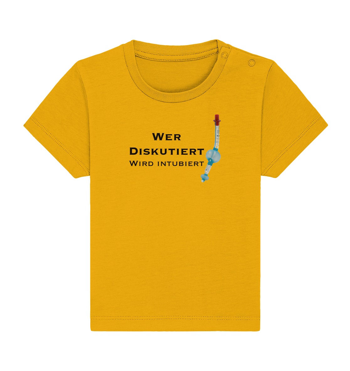 Wer diskutiert, wird intubiert. - Baby Organic Shirt