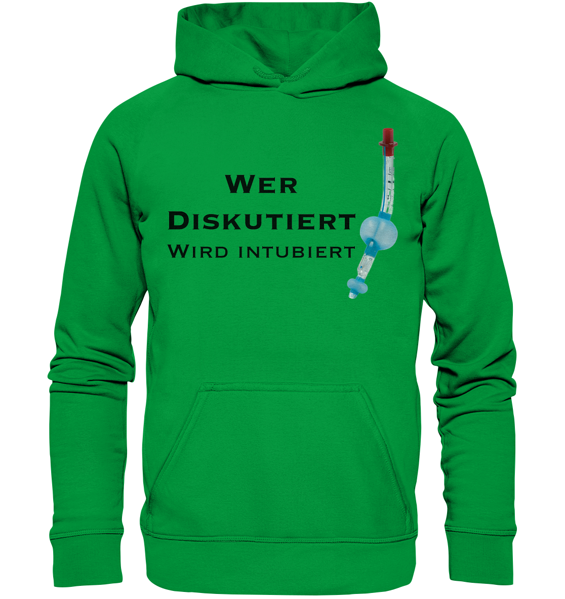 Wer diskutiert, wird intubiert. - Basic Unisex Hoodie