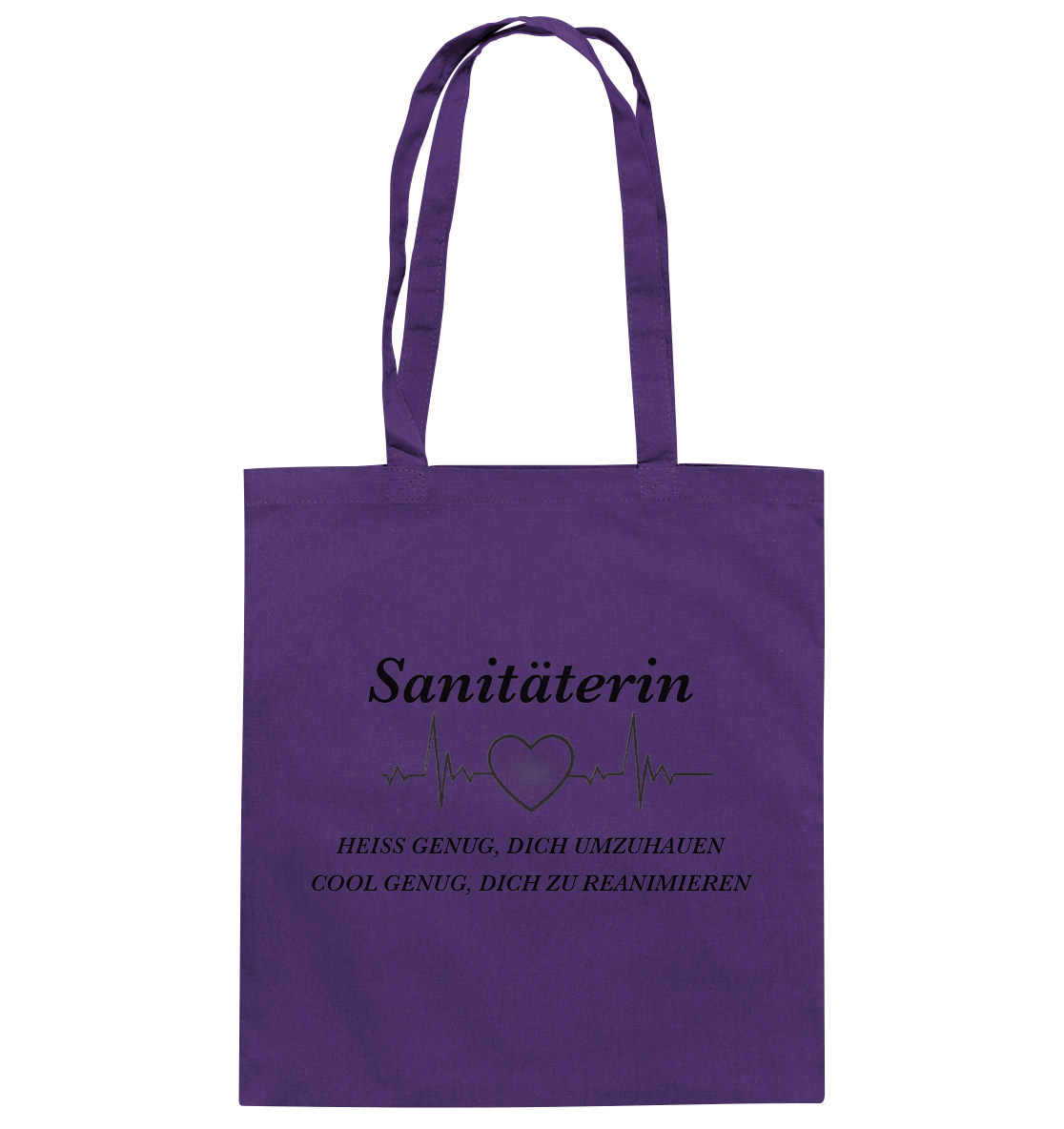 Sanitäterin - heiß und cool - Baumwolltasche