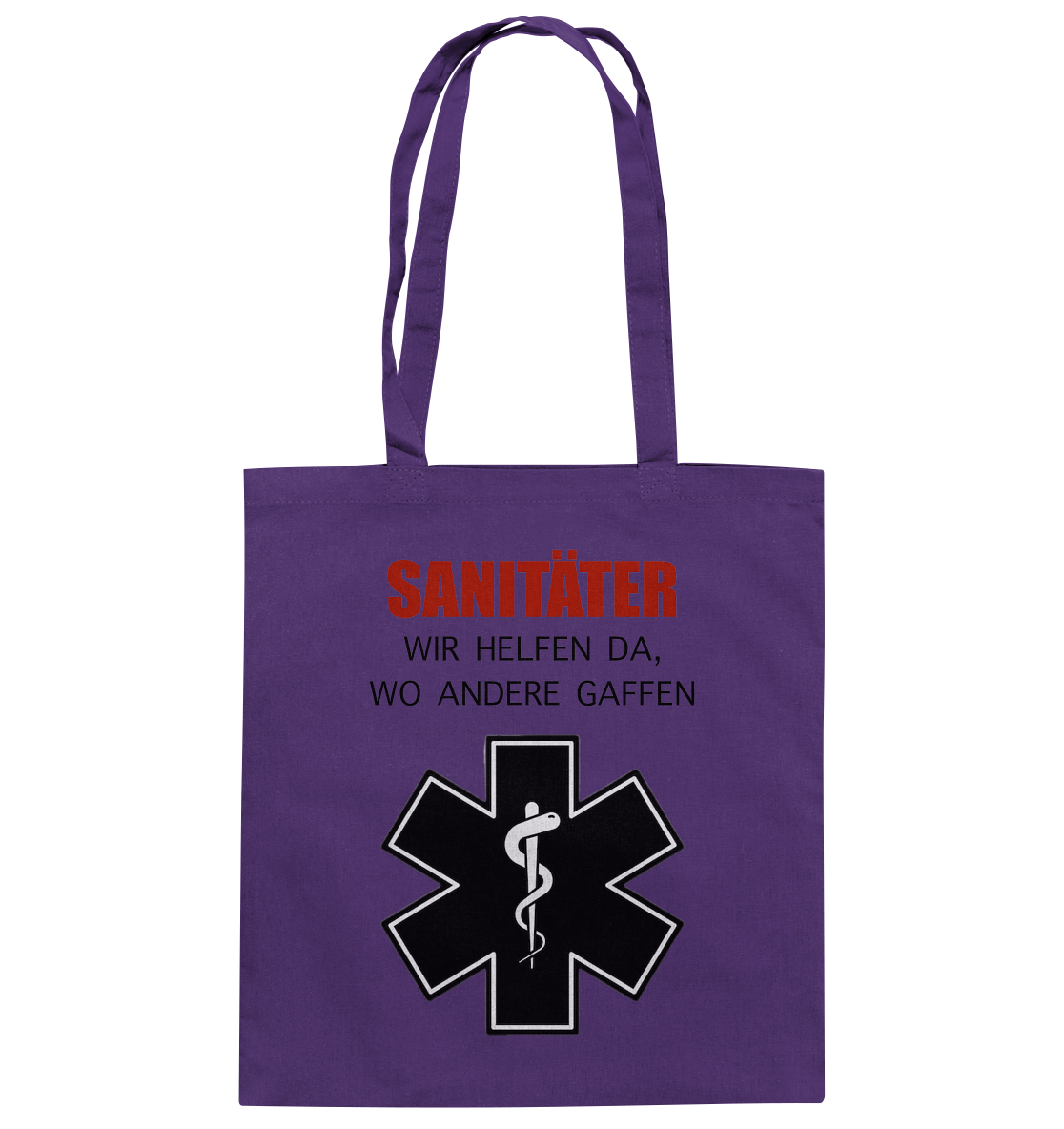 Sanitäter Wir helfen da, wo andere Gaffen - Baumwolltasche