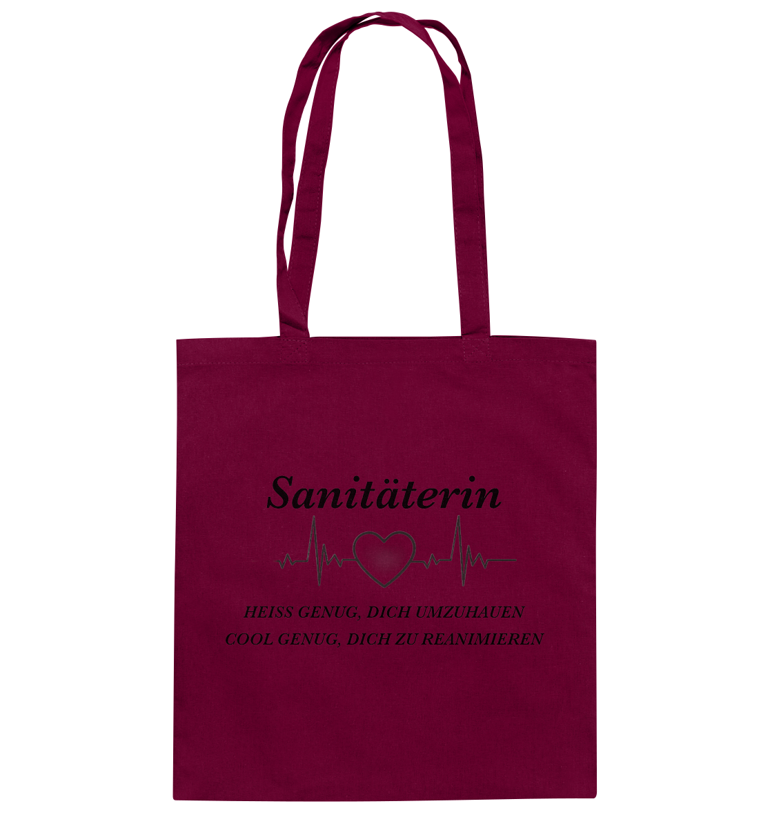 Sanitäterin - heiß und cool - Baumwolltasche