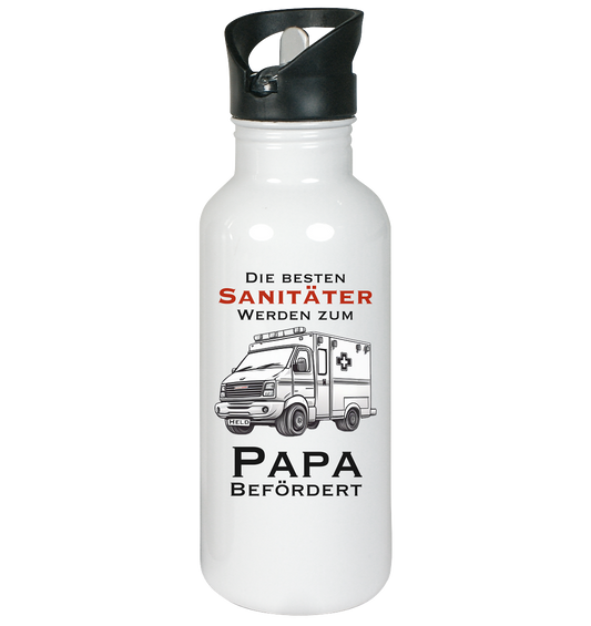 Die Besten Sanitäter werden zum Papa befördert. - Edelstahl-Trinkflasche