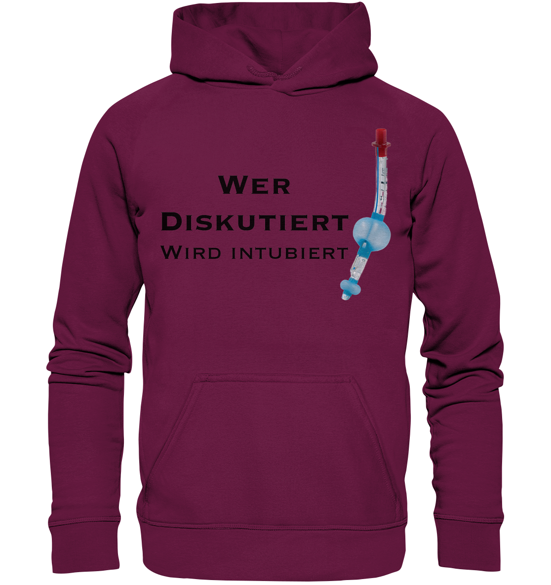 Wer diskutiert, wird intubiert. - Kids Premium Hoodie