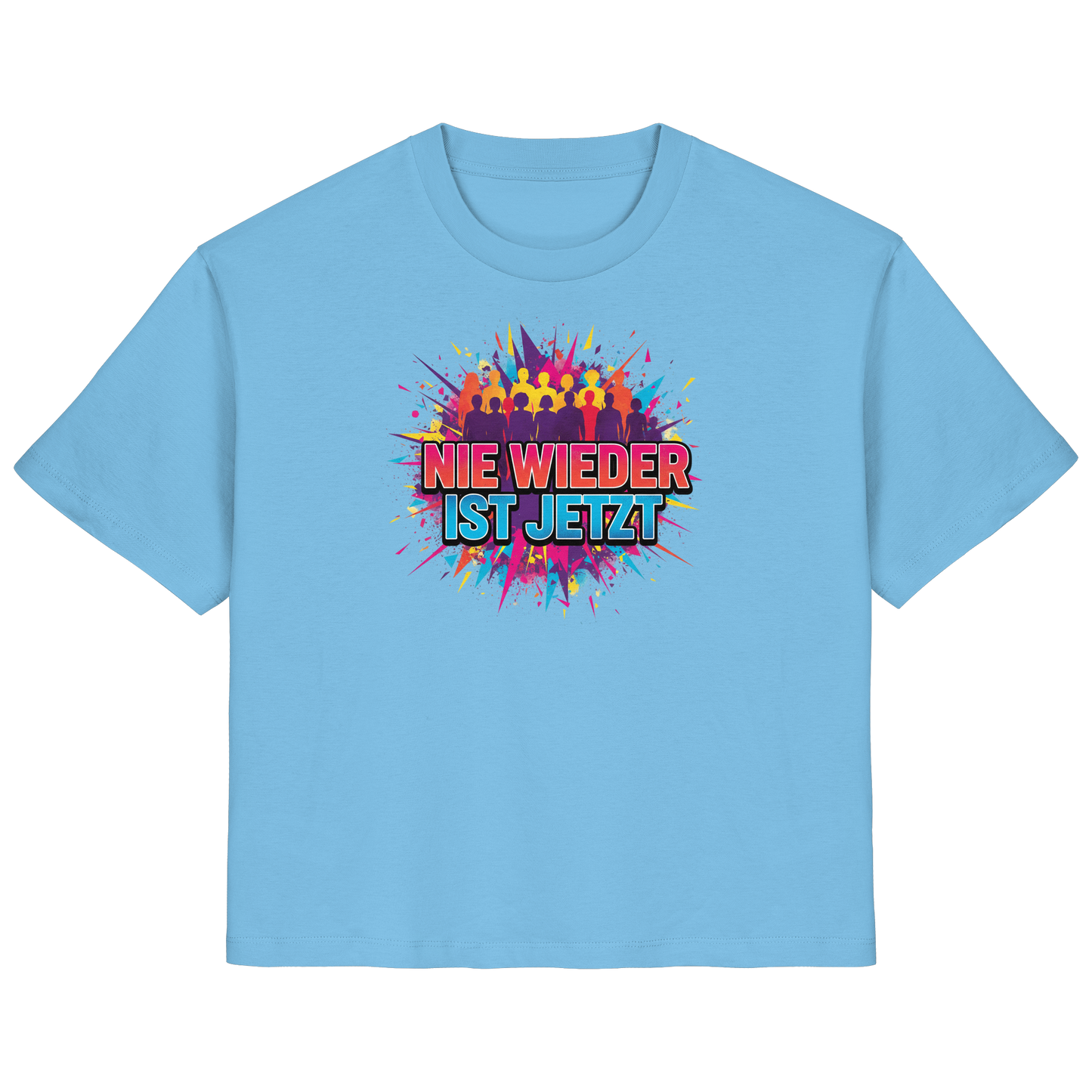 Nie wieder ist jetzt  (bunt) - Demokratie  - Ladies Organic Shirt