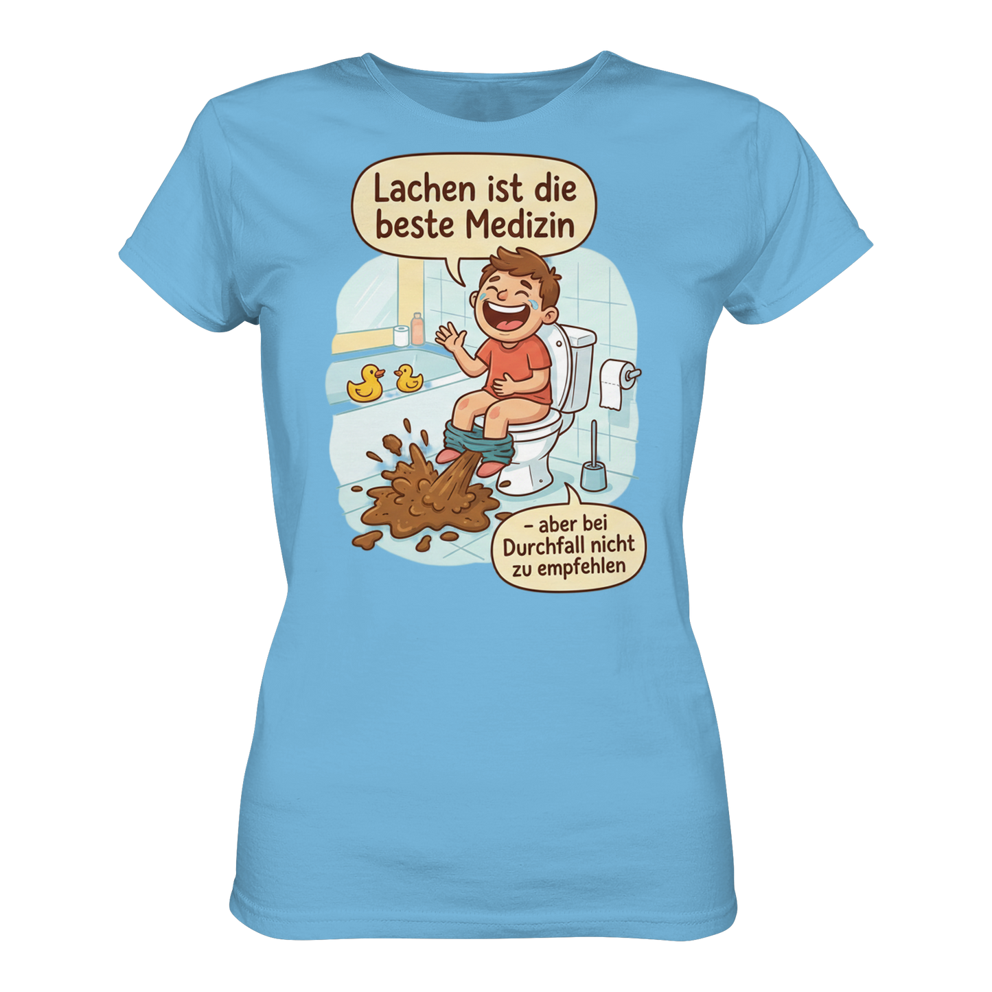 Lachen ist die beste Medizin - Medizinhumor - Ladies Organic Shirt
